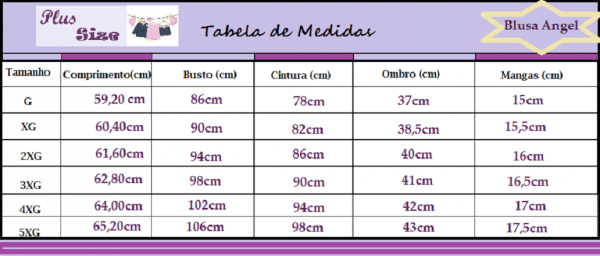 Blusa Angel (até 5XG)