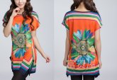Blusa Flores Ref LRE (Até 5XG)