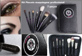 Kit Pinceis maquiagem profissional Hello Kitty/estojo