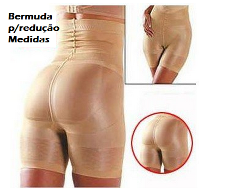 Bermuda para redução de medidas (Tam G, XG, 2XG e 3XG)